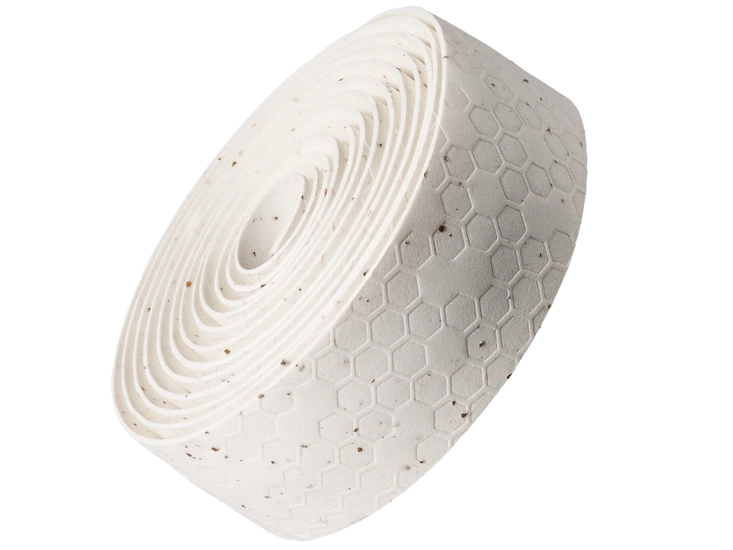 Owijka na kierownicę z korka żelowego biała Bontrager Gel Cork Handlebar Tape White Owijka na kierownicę z korka żelowego biała Bontrager Gel Cork Handlebar Tape White