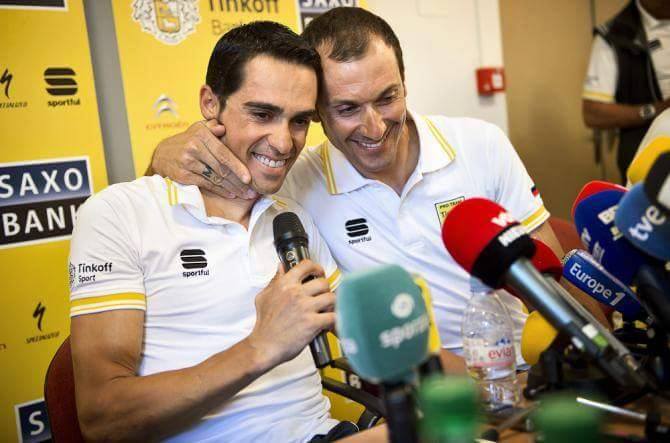 Ivan Basso obok Alberto Contador oficjalnie w Team Trek-Segafredo