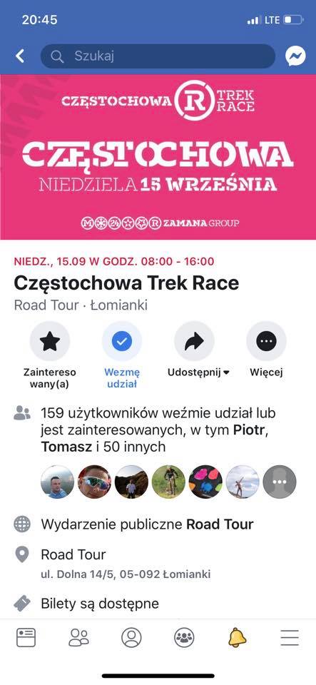CZESTOCHOWA TREK RACE II-ga edycja 15 września