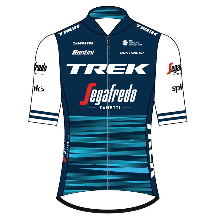 Koszulka Damska Niebieska Team Trek-Segafredo