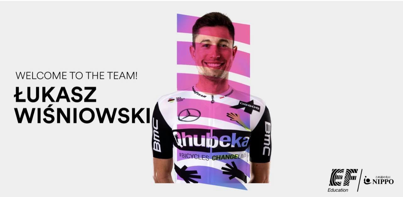 Łukasz Wiśniowski w sezonie 2022 będzie zawodnikiem Teamu World Tour EF Education – Nippo.