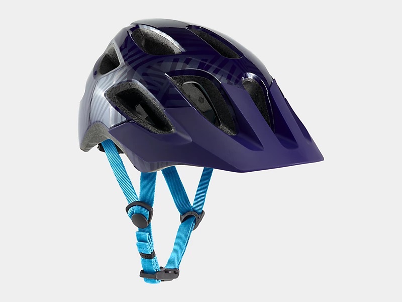 Młodzieżowy kask rowerowy Bontrager Tyro - Purple Abyss/Azure