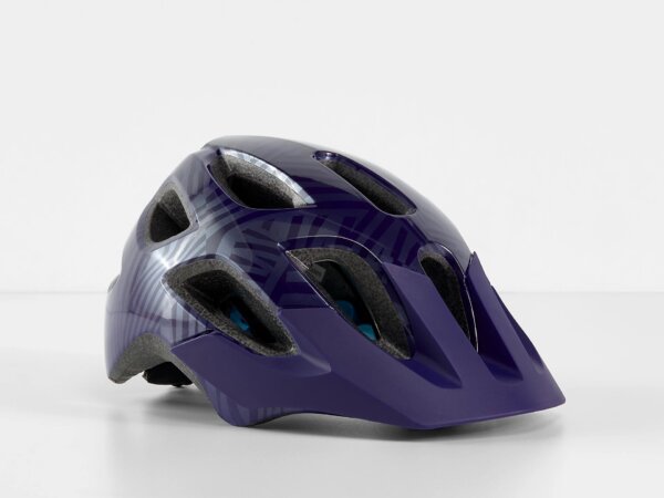 Młodzieżowy kask rowerowy Bontrager Tyro - Purple Abyss/Azure