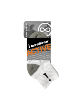 Incrediwear - Activ Socks Quarter White