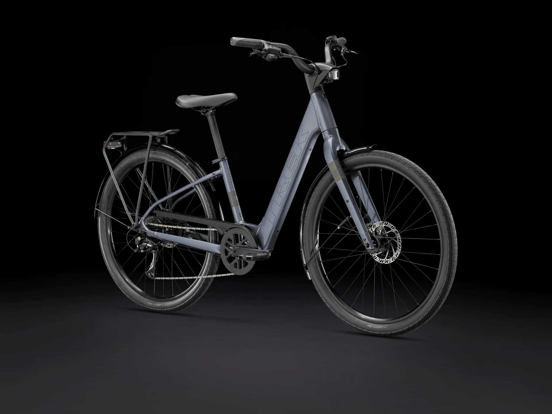 Trek Verve+ 1 LT o niskim przekroku - Galactic Grey