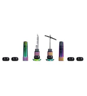 MUC-OFF ZESTAW NAPRAWCZY TUBELESS OPALIZUJĄCY Stealth Tubeless Puncture Plugs Iridescent