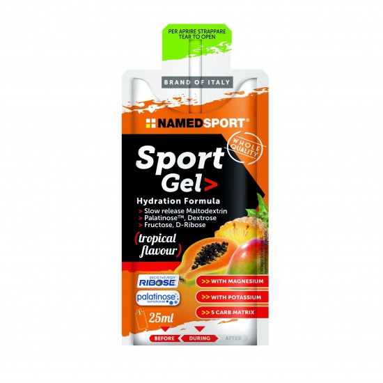 Żel energetyczny Sport Gel / Hydration NAMEDSPORT 25ml - owoce tropikalne