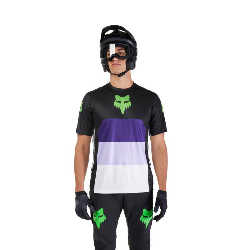 325839 ZAL769618 Koszulka Rowerowa Fox Ranger Grid Black