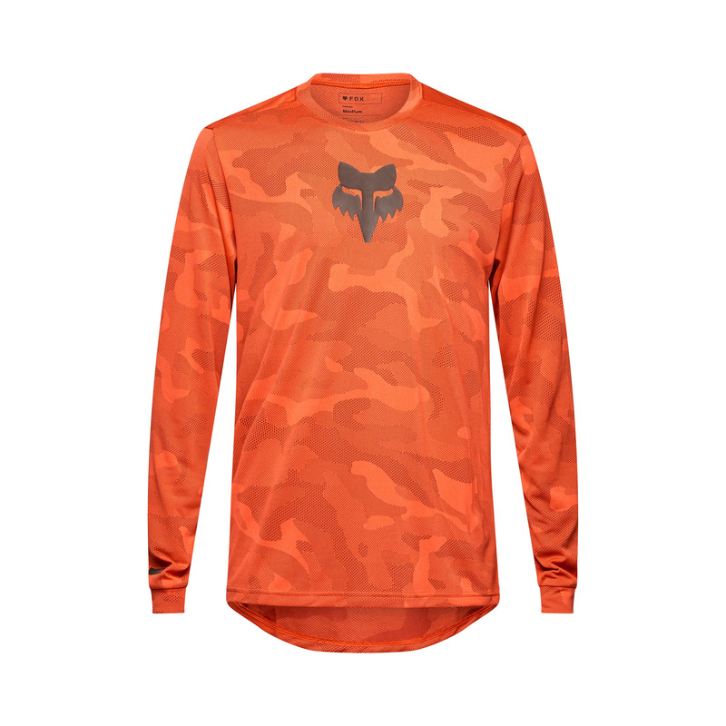 Koszulka Rowerowa Z Długim Rękawem Fox Ranger Tru Dri Blood Orange