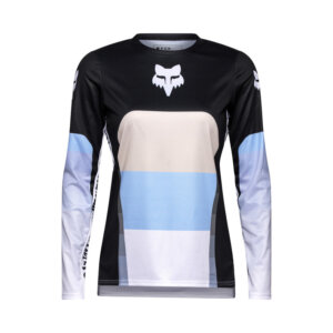 Koszulka Rowerowa Z Długim Rękawem Fox Lady Ranger Grid Black