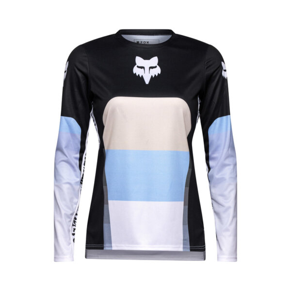 Koszulka Rowerowa Z Długim Rękawem Fox Lady Ranger Grid Black