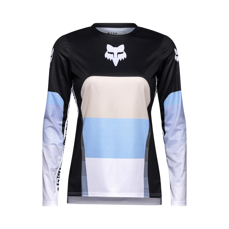 Koszulka Rowerowa Z Długim Rękawem Fox Lady Ranger Grid Black