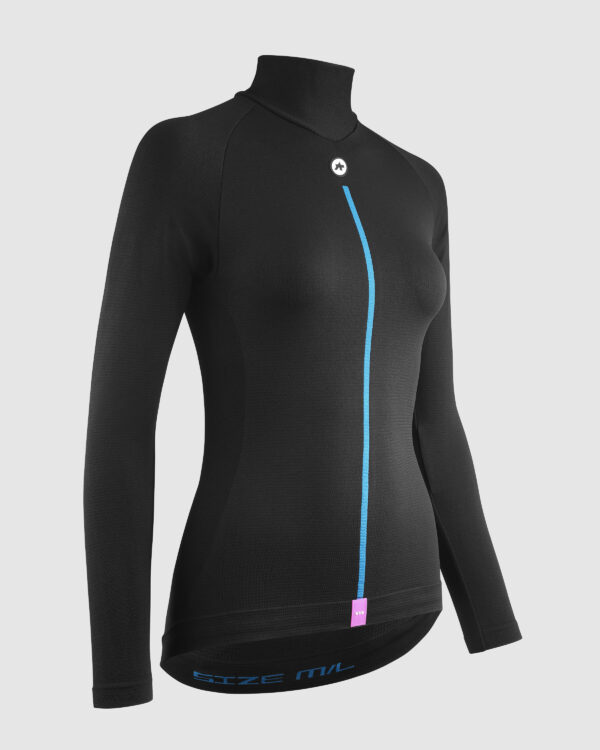 Damska bielizna rowerowa ASSOS winter LS Skin Layer zimowa koszulka termoaktywna Black Series