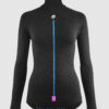 Damska bielizna rowerowa ASSOS winter LS Skin Layer zimowa koszulka termoaktywna Black Series