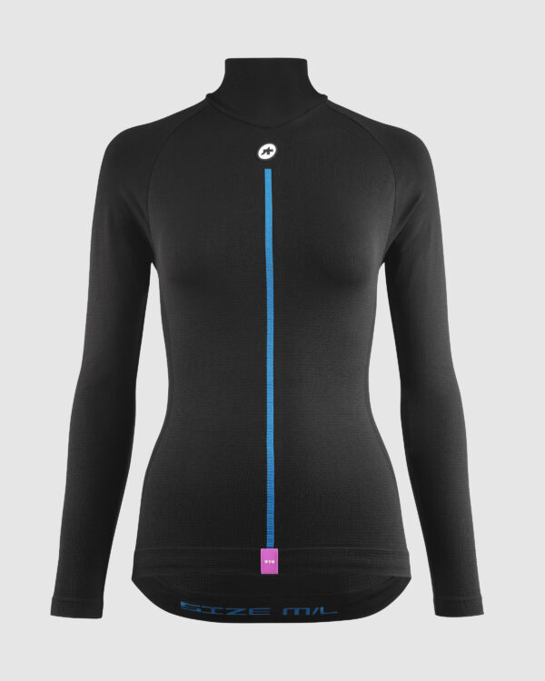 Damska bielizna rowerowa ASSOS winter LS Skin Layer zimowa koszulka termoaktywna Black Series