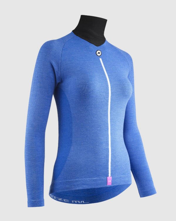 Damski podkoszulek ASSOS ULTRAZ winter LS SKIN LAYER P1 zimowa koszulka termoaktywna Calypso Blue