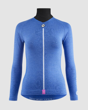 Damski podkoszulek ASSOS ULTRAZ winter LS SKIN LAYER P1 zimowa koszulka termoaktywna Calypso Blue