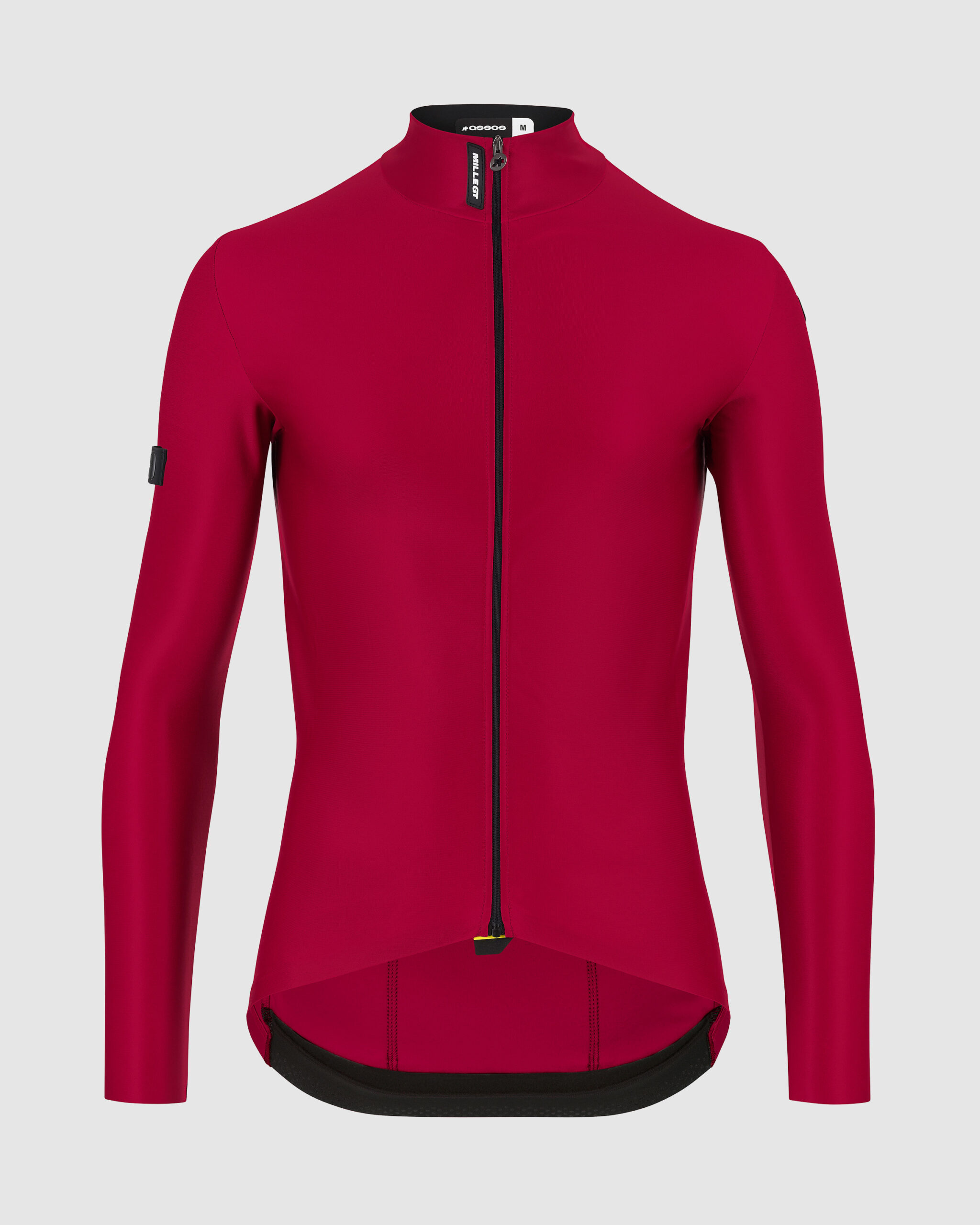 Koszulka z długim rękawem ASSOS MILLE GT spring fall Jersey C2 Bolgheri Red (4) Męska koszulka rowerowa z długim rękawem ASSOS MILLE GT spring fall Jersey C2 Bolgheri Red