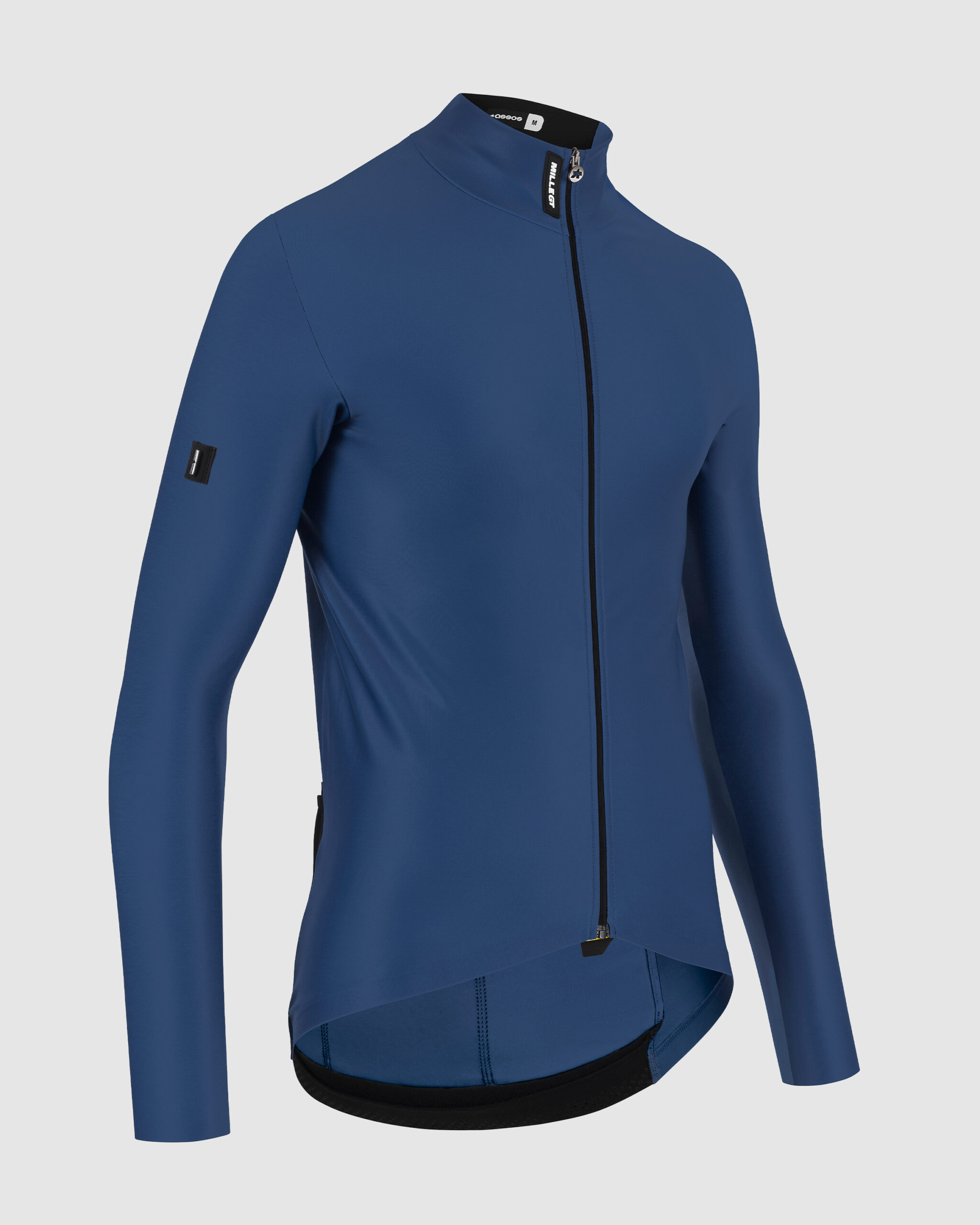 Koszulka z długim rękawem ASSOS MILLE GT spring fall Jersey C2 Stone Blue (2) Męska koszulka rowerowa z długim rękawem ASSOS MILLE GT spring fall Jersey C2 Stone Blue