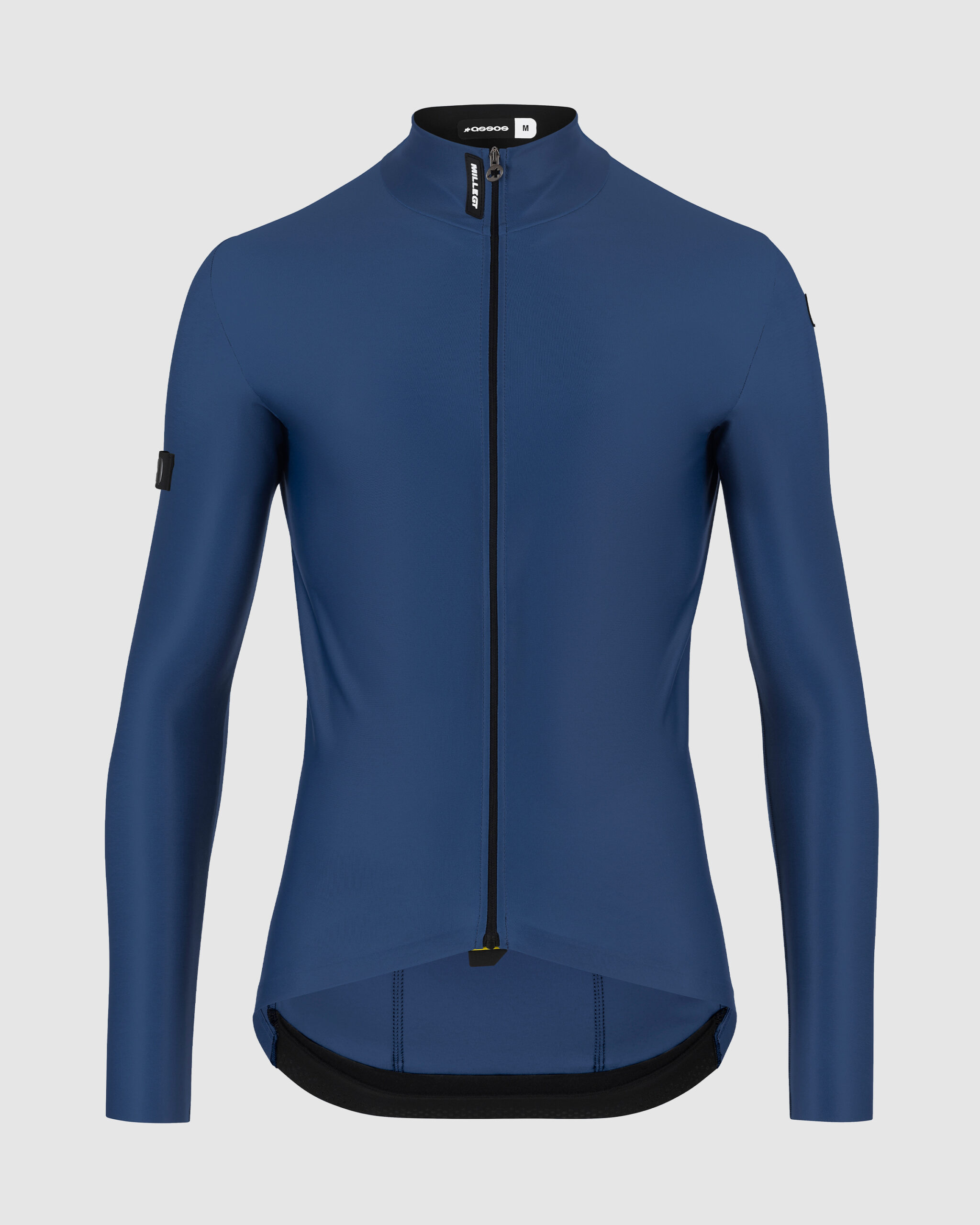 Koszulka z długim rękawem ASSOS MILLE GT spring fall Jersey C2 Stone Blue (4) Męska koszulka rowerowa z długim rękawem ASSOS MILLE GT spring fall Jersey C2 Stone Blue