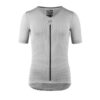 Podkoszulek rowerowy z krótkim rękawem ASSOS SS Skin Layer V Neck bielizna termoaktywna na lato Grey