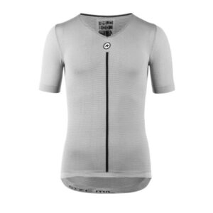 Podkoszulek rowerowy z krótkim rękawem ASSOS SS Skin Layer V Neck bielizna termoaktywna na lato Grey