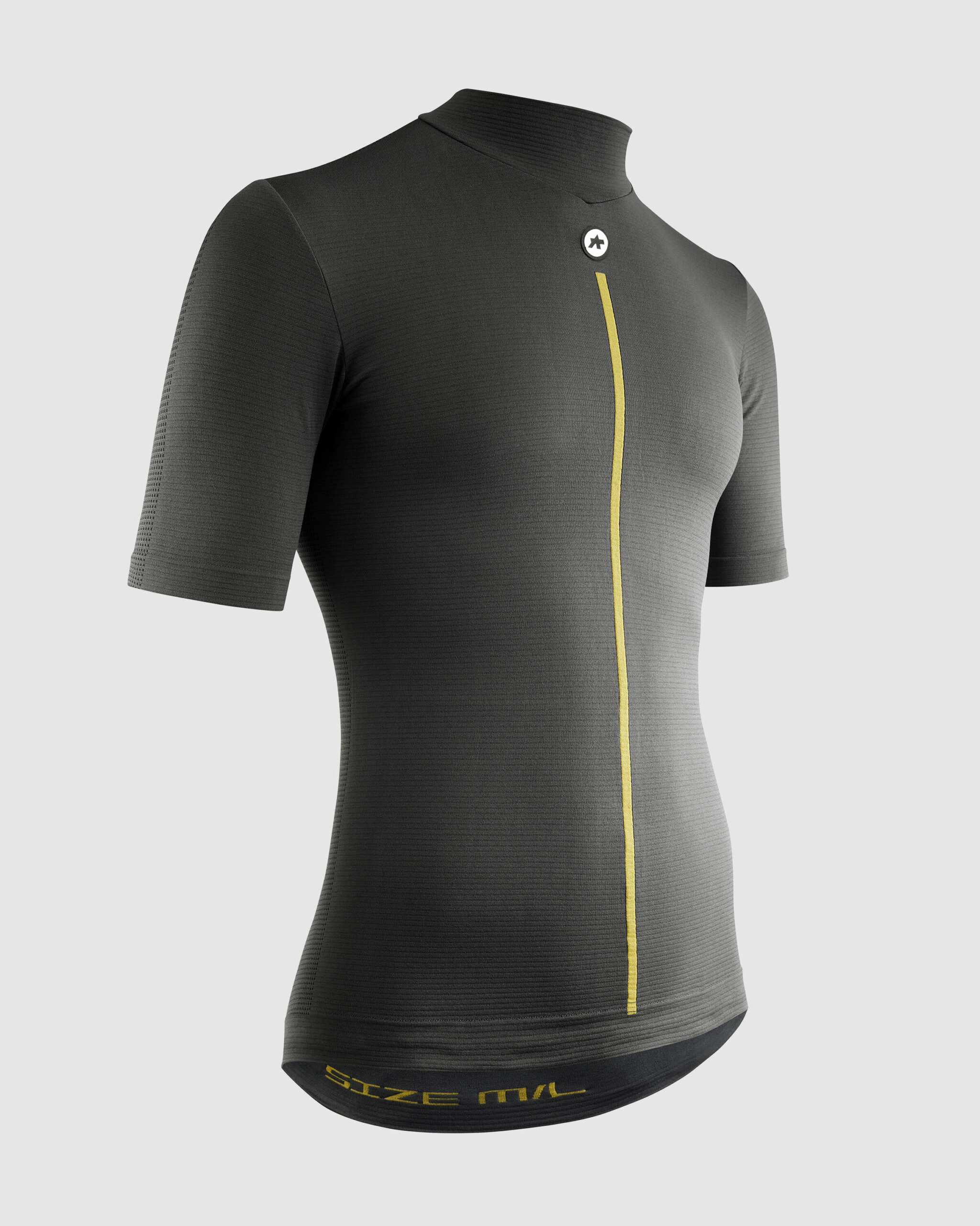 Rowerowa bielizna termoaktywna koszulka z krótkim rękawem ASSOS spring fall SS Skin Layer Grey (2) Rowerowa bielizna termoaktywna koszulka z krotkim rekawem ASSOS spring fall SS Skin Layer Grey