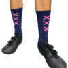 Skarpetki rowerowe XXX Socks JAKUB TRUKSA skarpety Navy-Light pink logo