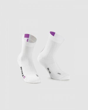 Skarpety rowerowe ASSOS DYORA RS Summer Socks skarpetki na lato Unisex White