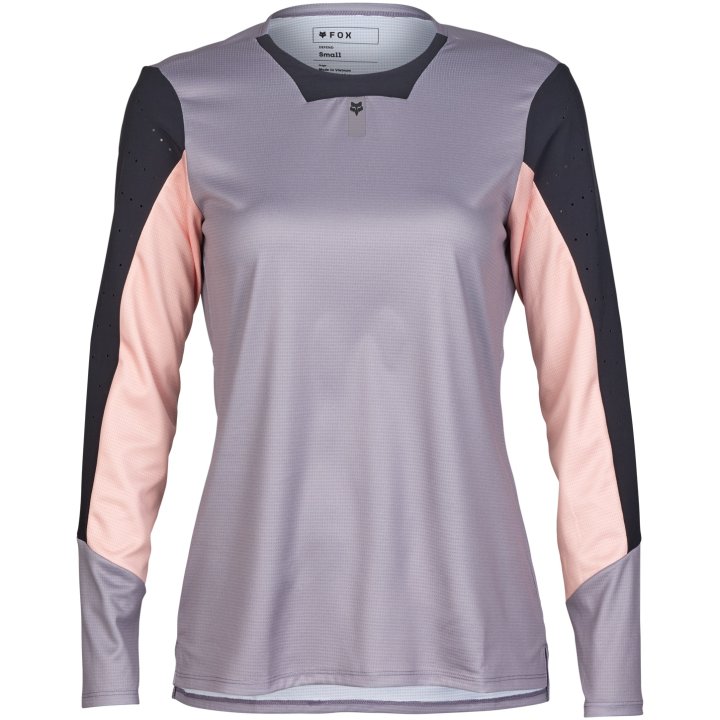 Damska koszulka rowerowa FOX Lady DEFEND LS Jersey Stone Grey