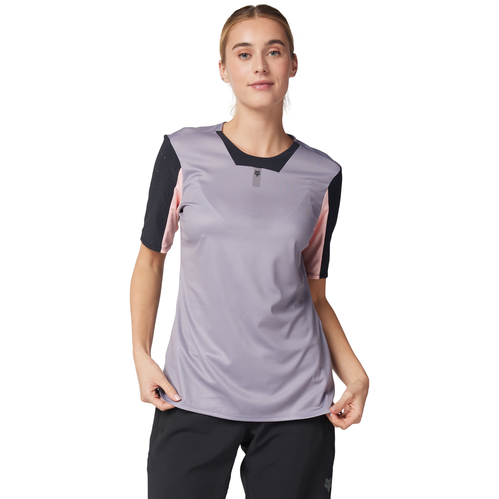 Damska koszulka rowerowa FOX Lady DEFEND SS Jersey Stone Grey