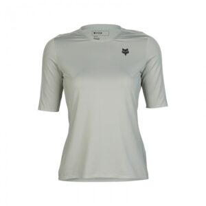 Damska koszulka rowerowa FOX Lady FLEXAIR ASCENT SS Jersey Grey Vin