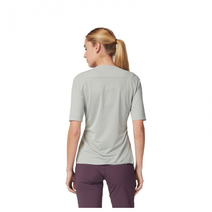 Damska Koszulka Rowerowa FOX Lady FLEXAIR ASCENT SS Jersey Grey Vin (4)