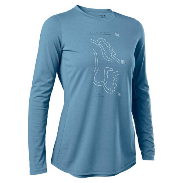 Damska koszulka rowerowa FOX Lady RANGER LS Jersey Dusty Blue
