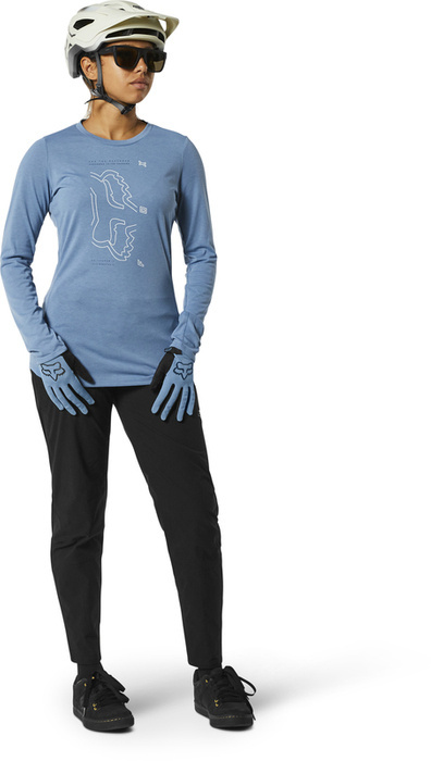 Damska koszulka rowerowa FOX Lady RANGER LS Jersey Dusty Blue