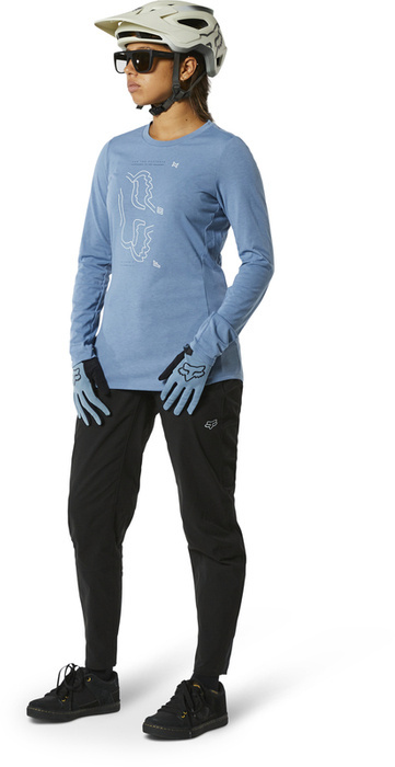Damska koszulka rowerowa FOX Lady RANGER LS Jersey Dusty Blue
