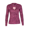 Damska koszulka rowerowa FOX Lady RANGER TRU DRI LS Jersey z długim rękawem Sangria