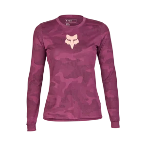 Damska koszulka rowerowa FOX Lady RANGER TRU DRI LS Jersey z długim rękawem Sangria