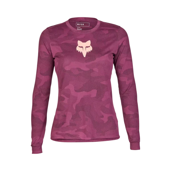 Damska koszulka rowerowa FOX Lady RANGER TRU DRI LS Jersey z długim rękawem Sangria