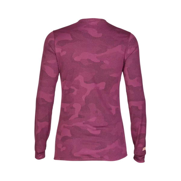 Damska koszulka rowerowa FOX Lady RANGER TRU DRI LS Jersey z długim rękawem Sangria