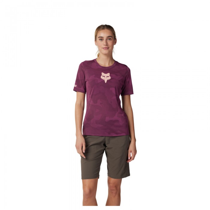 Damska koszulka rowerowa FOX Lady RANGER TRU DRI SS Jersey Sangria