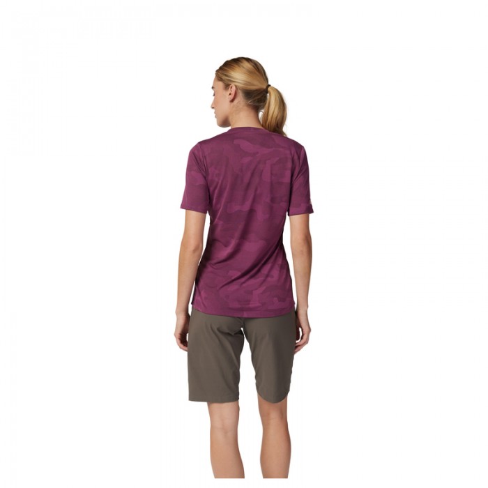 Damska Koszulka Rowerowa FOX Lady RANGER TRU DRI SS Jersey Sangria (4)