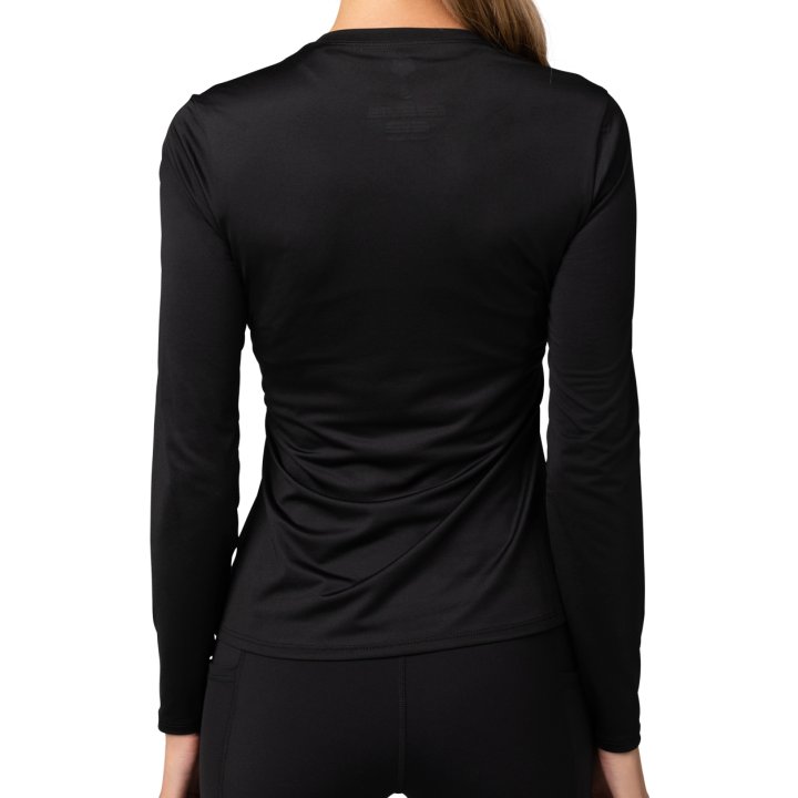 Damska koszulka rowerowa FOX Lady TECBASE LS Jersey z długim rękawem Black
