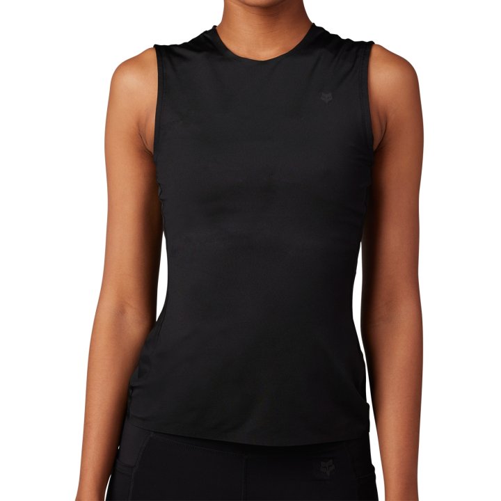 Damska koszulka rowerowa bez rękawów FOX Lady TECBASE NS Jersey Black
