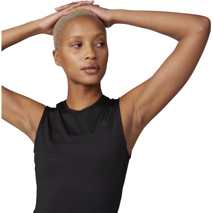 Damska koszulka rowerowa bez rękawów FOX Lady TECBASE NS Jersey Black