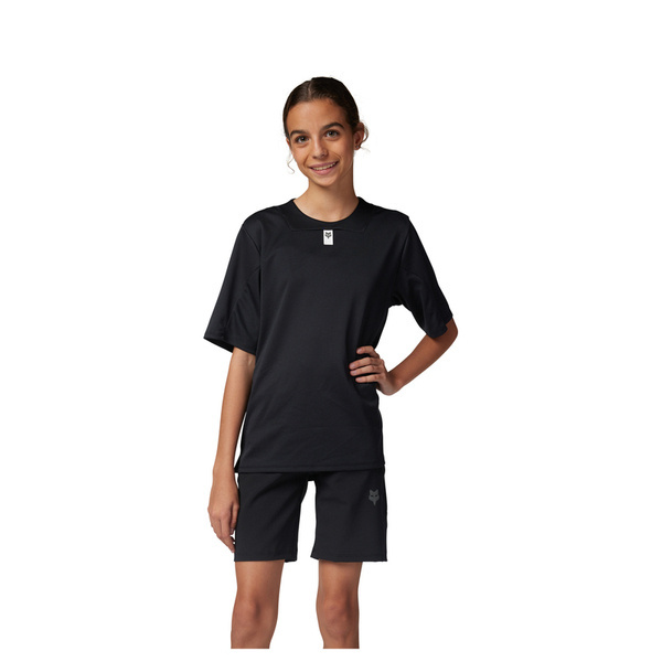 Dziecięca koszulka rowerowa FOX Junior DEFEND SS Jersey Black Unisex
