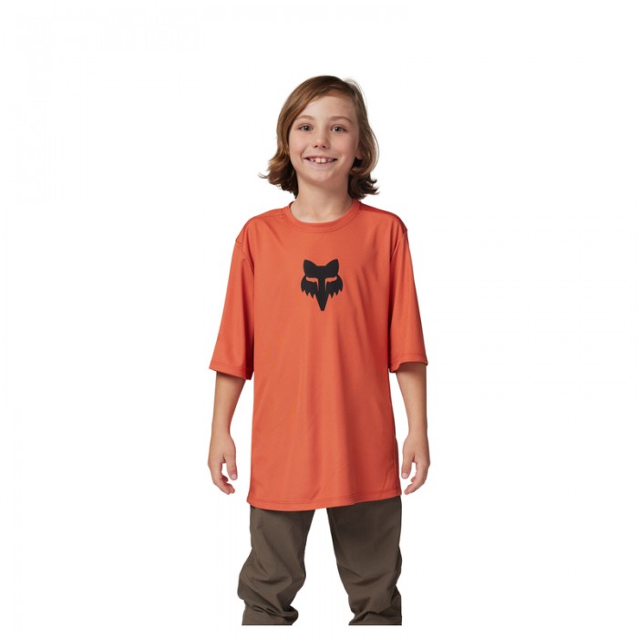 Dziecięca koszulka rowerowa FOX Junior RANGER SS Jersey Atomic Orange Unisex