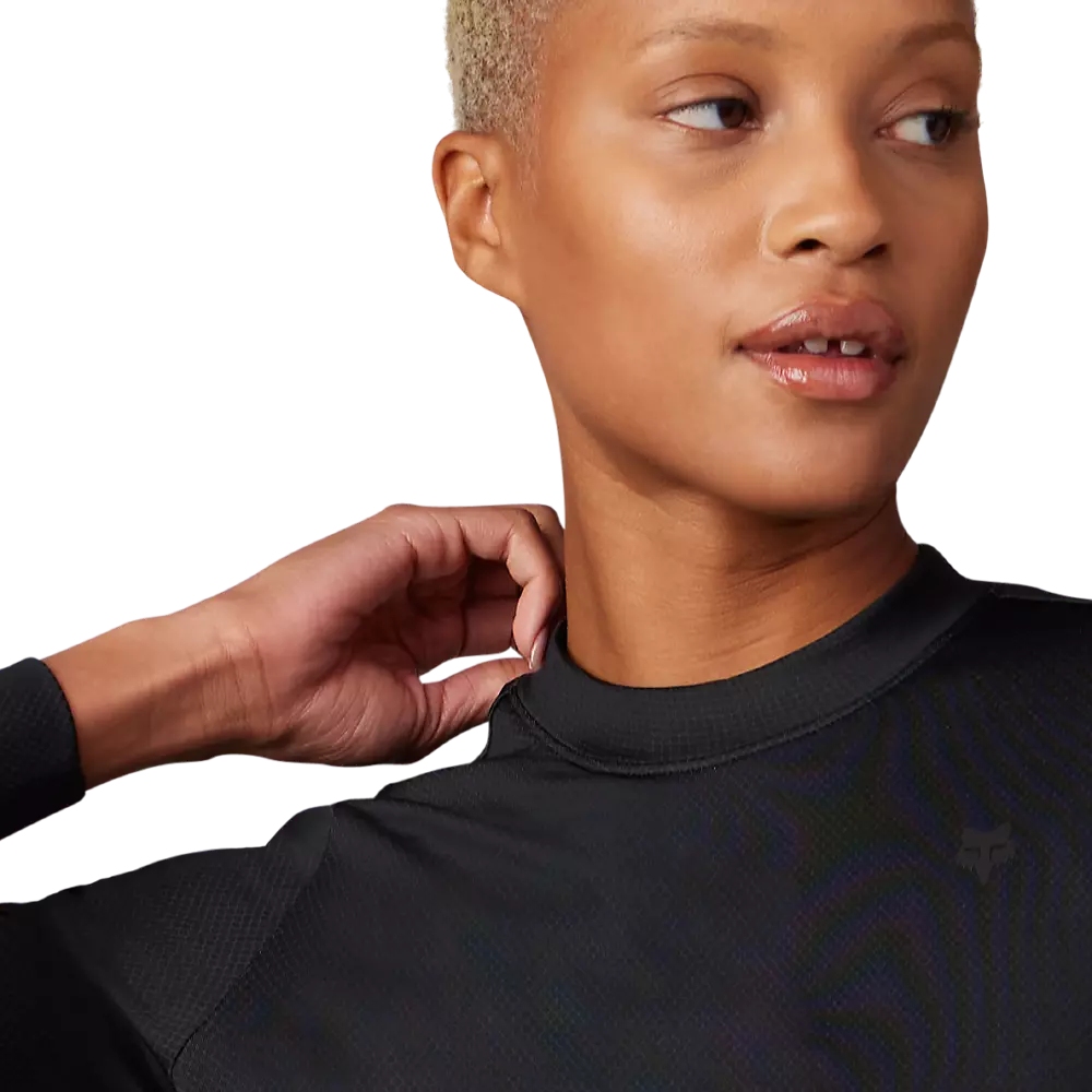 Koszulka Damska FOX Lady TECBASE FIRE LS Termoaktywna Black (3)