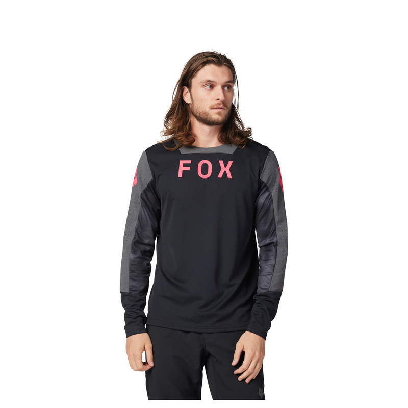 Koszulka rowerowa FOX DEFEND TAUNT LS Jersey z długim rękawem Black