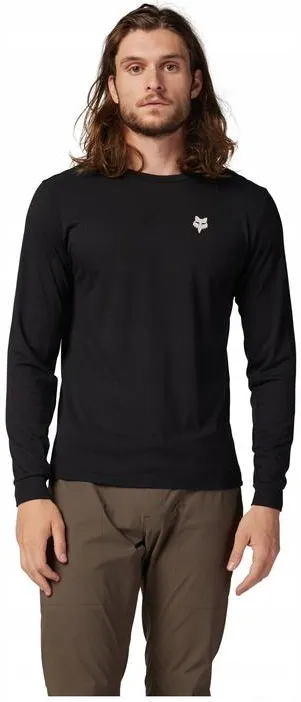 Koszulka rowerowa FOX RANGER DR SHEPHERDS LS Jersey z długim rękawem Black